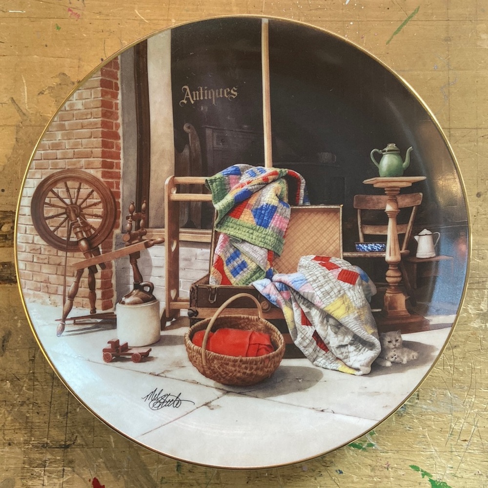 The Hamilton Collection “The Antiques Store” by Mel Steele 1991